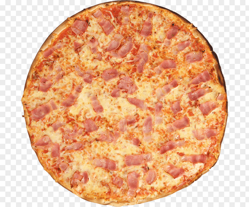 Bacon Pizza California-style Sicilian Tarte Flambée PNG