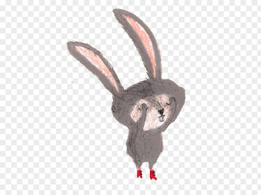 Cartoon Rabbit Domestic Illustrator Drawing Illustration PNG