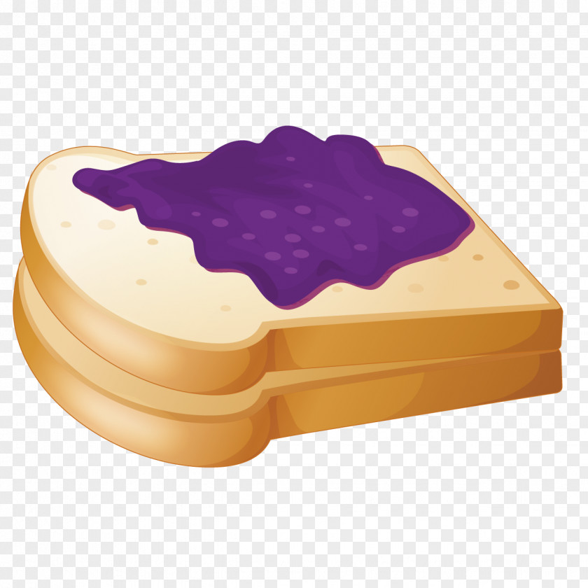 Delicious Toast With Jam Sandwich Peanut Butter And Jelly Fruit Preserves Clip Art PNG
