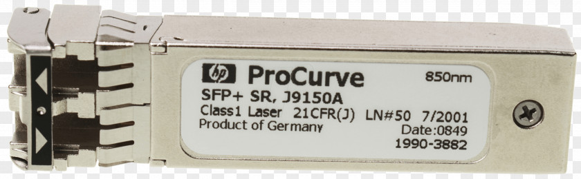 Hewlettpackard Hewlett-Packard HP ProCurve J9150A SFP+ C3N Gigabit Interface Converter PNG