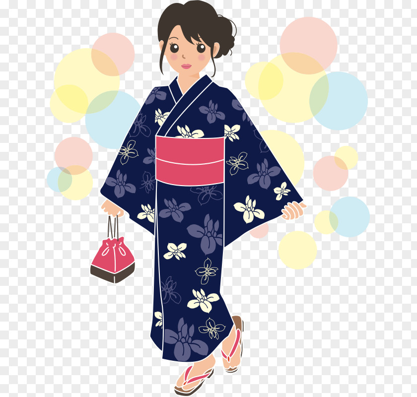 Kimono Yukata واساي Clip Art PNG