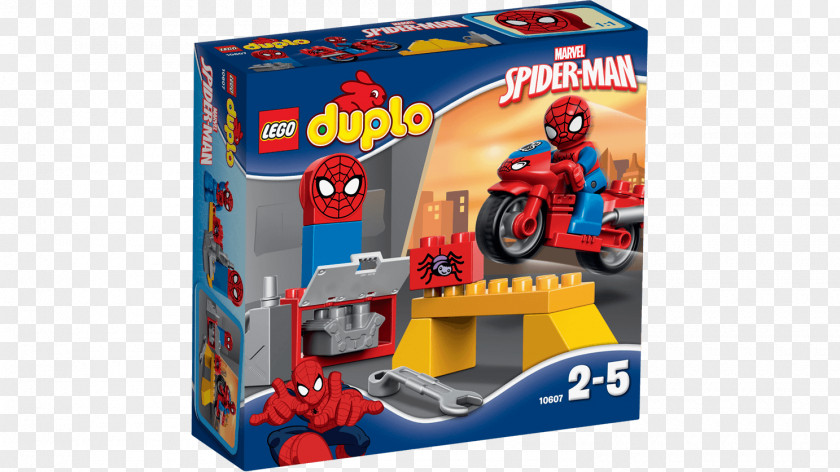 Toy Amazon.com LEGO 10607 DUPLO Spider-Man Web-Bike Workshop Lego Racers Duplo PNG