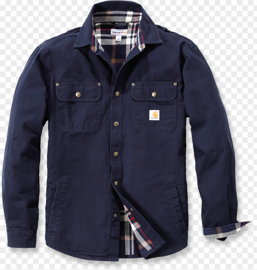 Black Denim Jacket Carhartt T-shirt Workwear PNG
