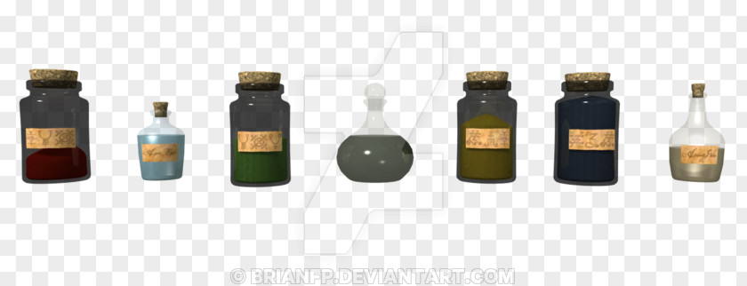 Chemistry Alchemy Glass Bottle Liqueur Wine PNG