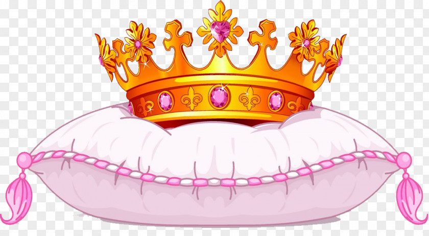 Crown With Pillows Image PNG