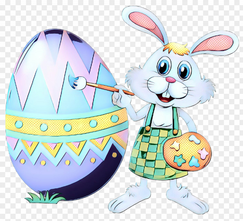 Easter Bunny Egg Illustration Clip Art PNG