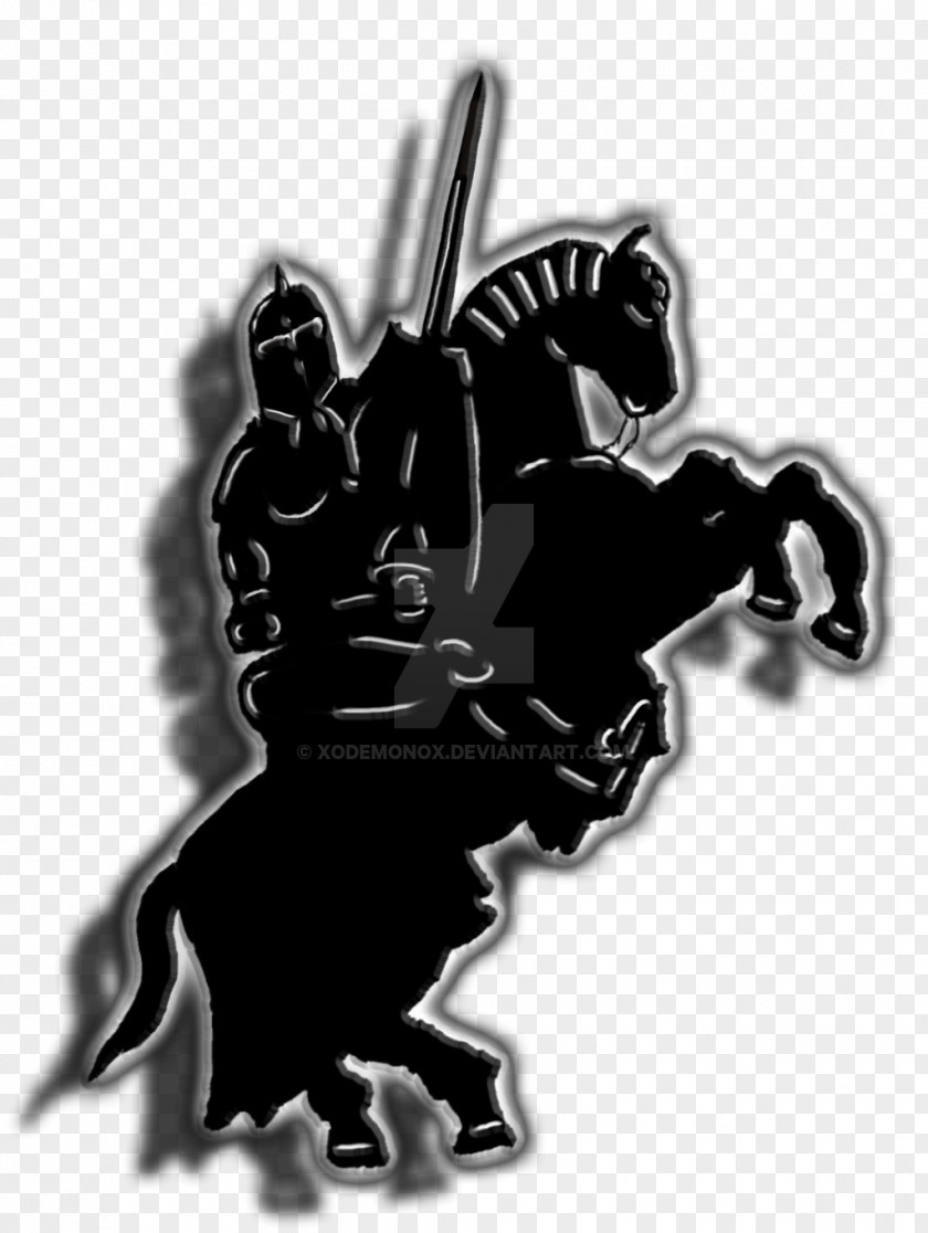 Knight Silhouette Drawing DeviantArt PNG