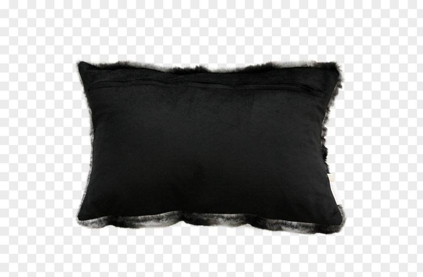 Pillow Cushion Throw Pillows Fur Black M PNG