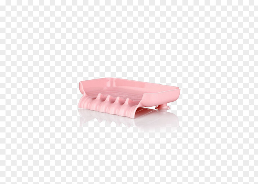 Sucker Draining Soap Dish Box Pink Bathroom Soapbox PNG