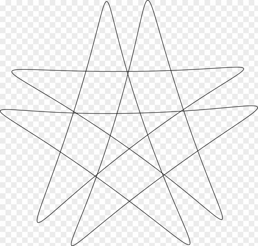 Triangle White Point Line Art PNG