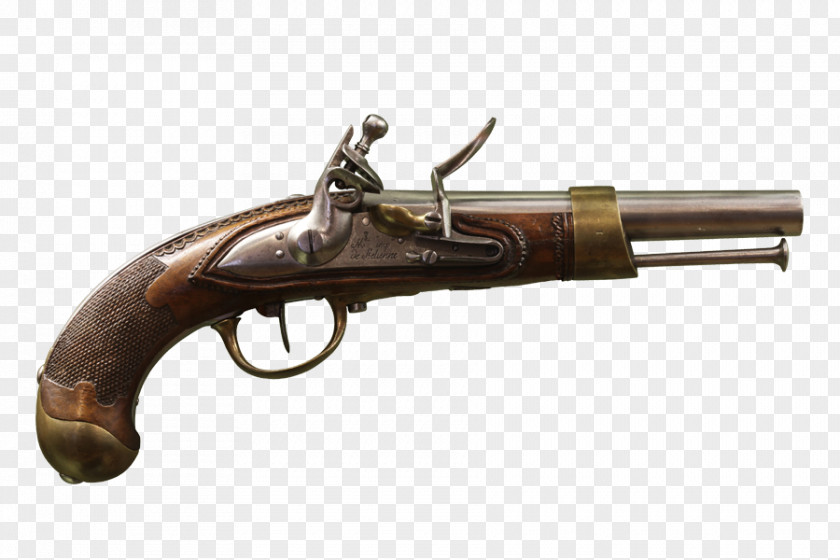 Weapon Pistolet D'arçon Flintlock Modèle An XIII PNG