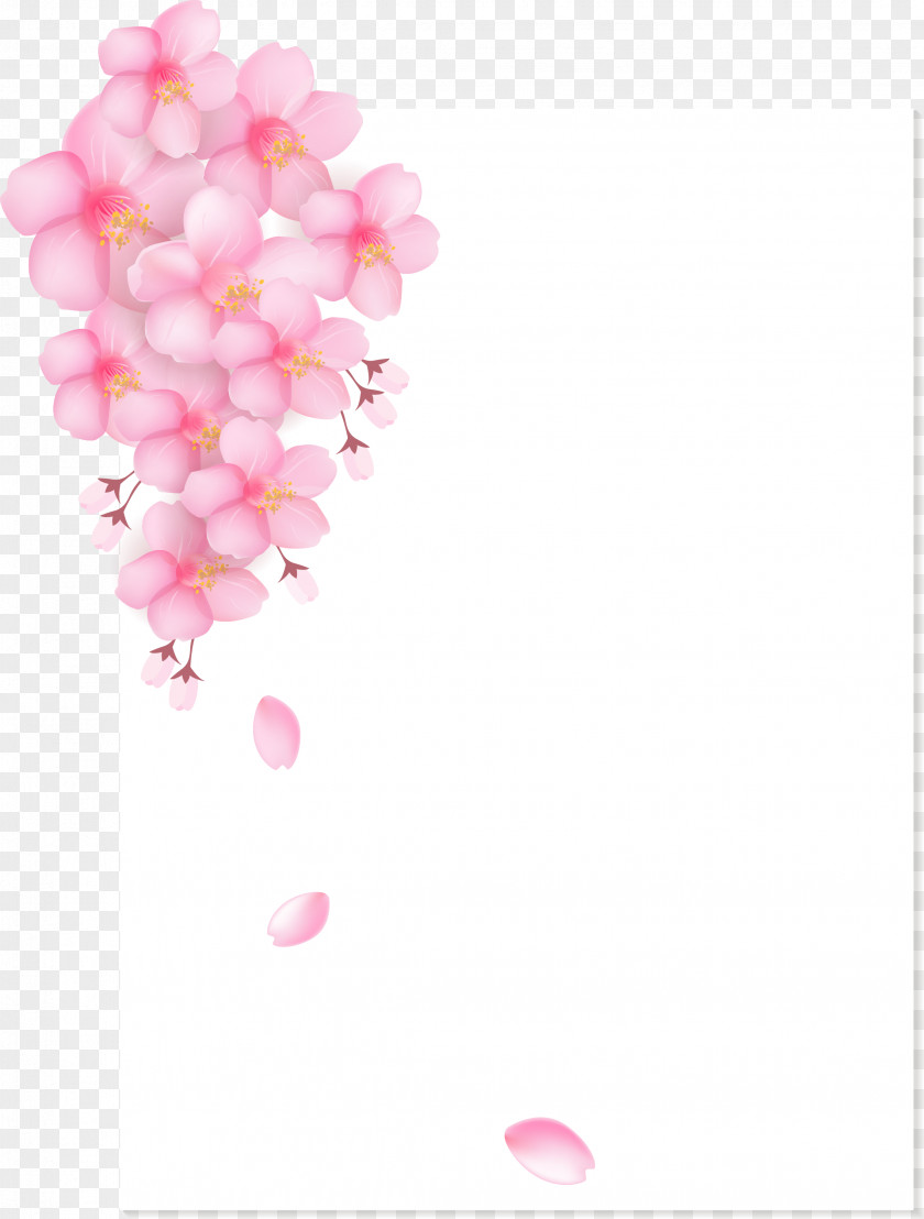 Cherry Bouquet Paper Blossom Clip Art PNG