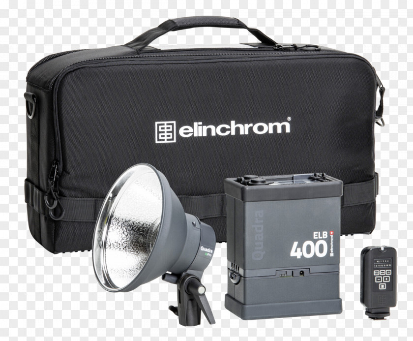 Elinchrom ELB 400 Hi-Sync To Go Kit Pro Hardware/Electronic Dual Quadra HS Head PNG