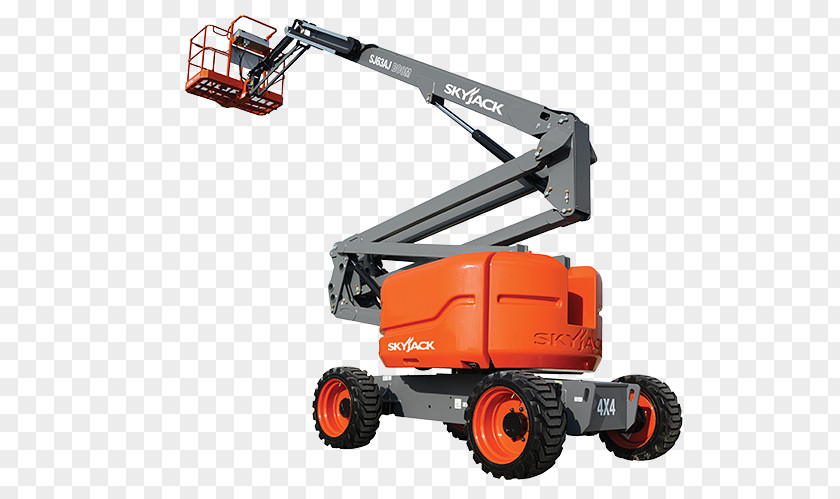 Hydraulic Cargo Lift Telescopic Handler Aerial Work Platform Forklift Telescoping Heavy Machinery PNG