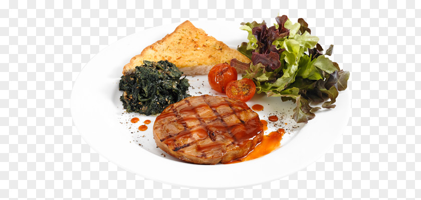 Barbecue Pork Vegetarian Cuisine Full Breakfast Steak Recipe PNG