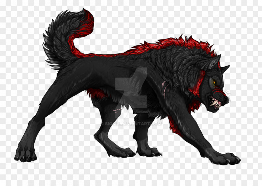 Dark Wolf Drawing DeviantArt Digital Art Painting PNG