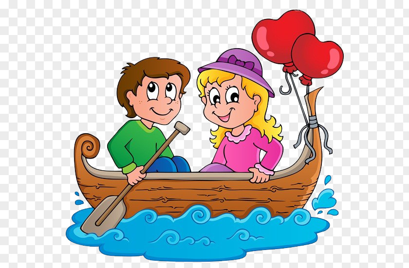 Kids Boating Boat Cartoon Royalty-free Clip Art PNG