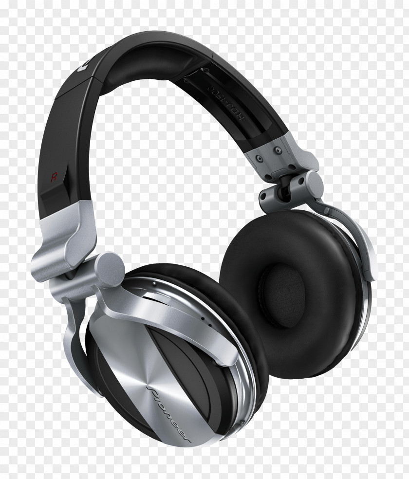 Pioneer Silver Headphones PNG Headphones, gray and black wireless headphones clipart PNG