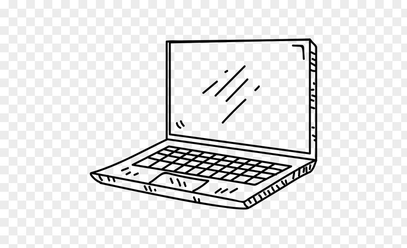 Technology Line Art Laptop Background PNG
