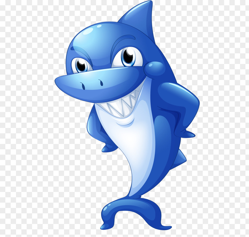 Blue Shark Deep Sea Creature Clip Art PNG