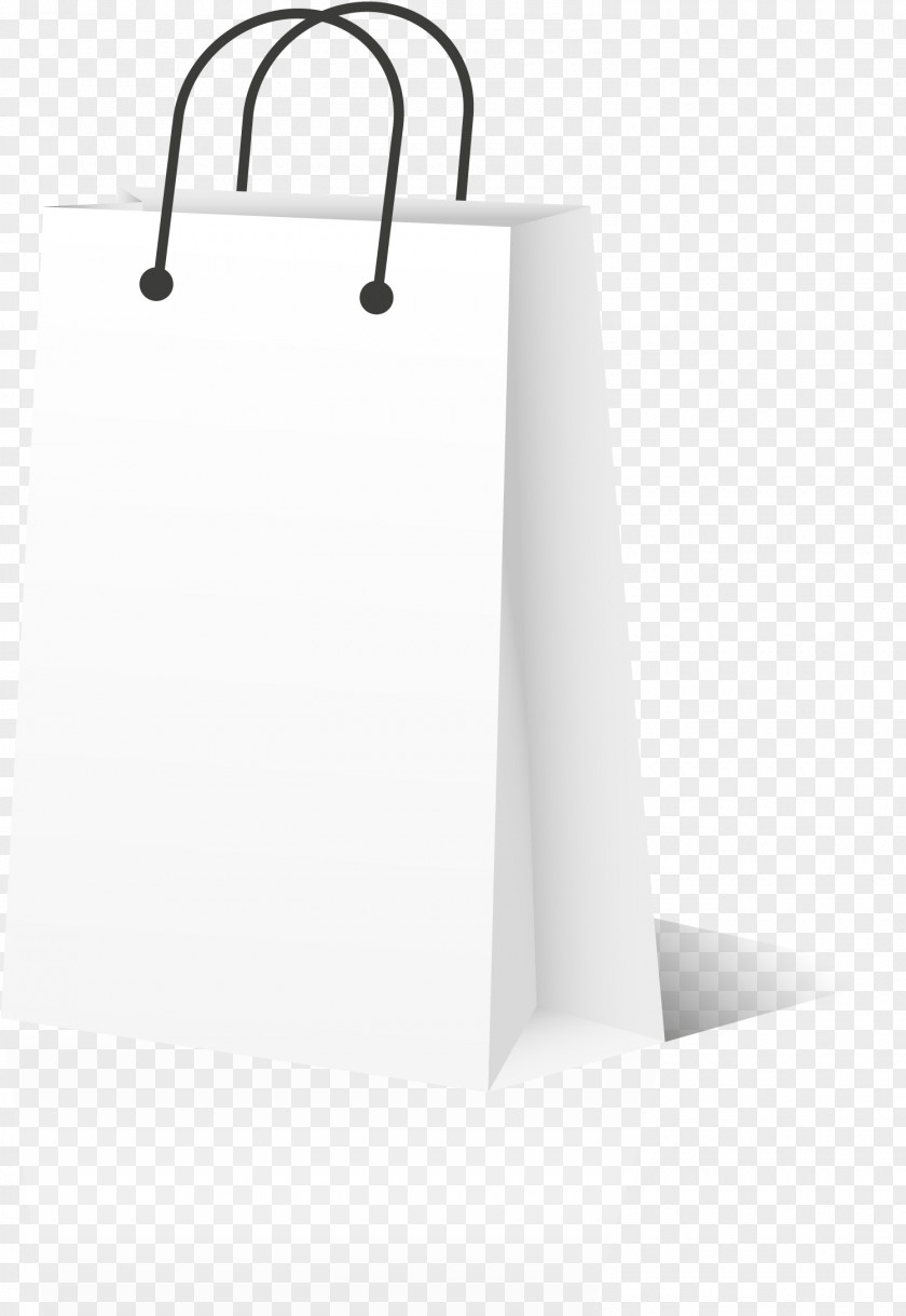 Vector White Paper Bag Shopping PNG
