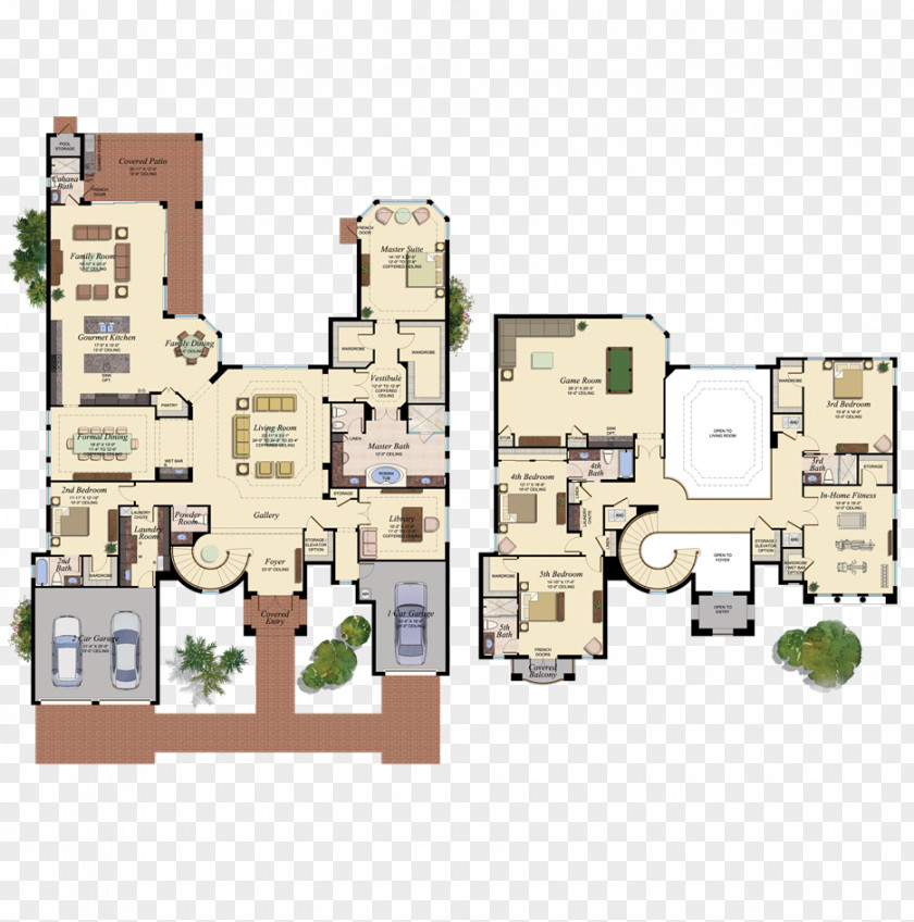 House Boca Raton Plan Floor PNG