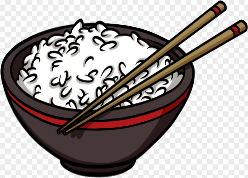 Rice Fried Drawing White Bowl PNG