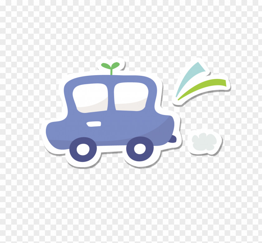 Child Painting Blue Car PNG