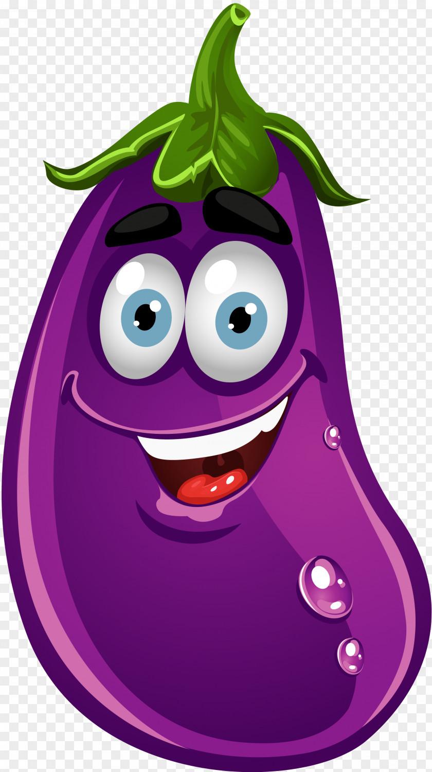 Eggplant Vegetable Cartoon Clip Art PNG