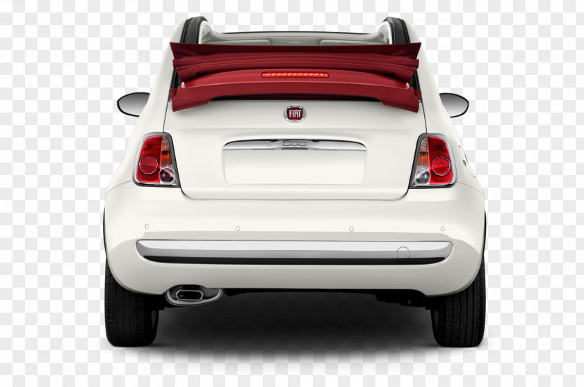Fiat 500 Convertible Bumper Compact Car PNG