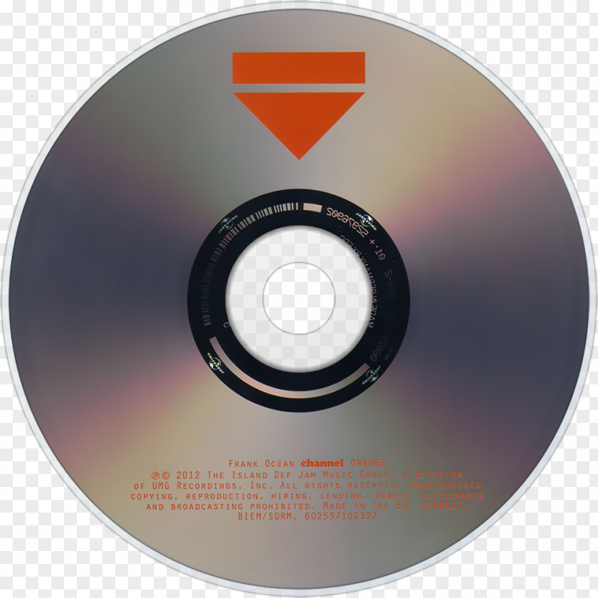 Frank Ocean Compact Disc Channel Orange Blonde Logo Label PNG
