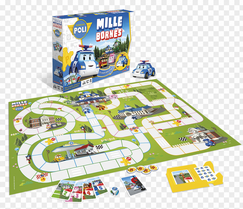 Robocar Poli Board Game Mille Bornes Toy Monopoly PNG