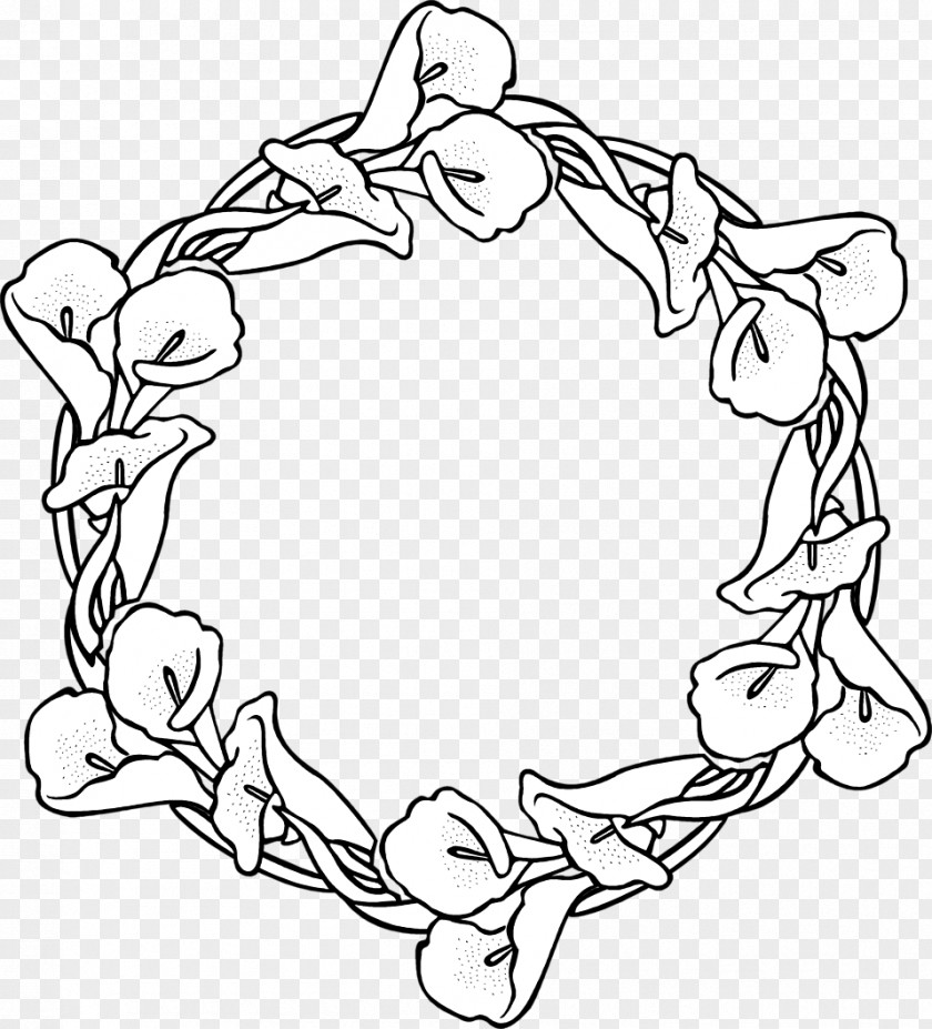 8 March Floral Design Wreath Garland Coloring Book Drawing Clip Art PNG