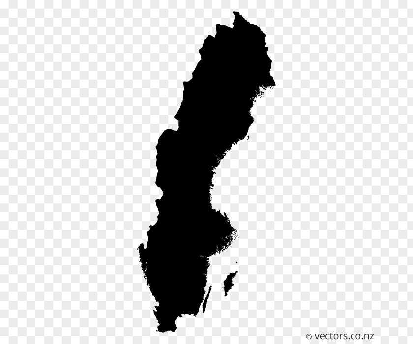 Blank Vector Sweden World Map PNG