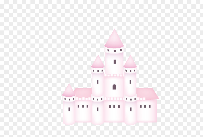 Dream Castle Text Material Illustration PNG