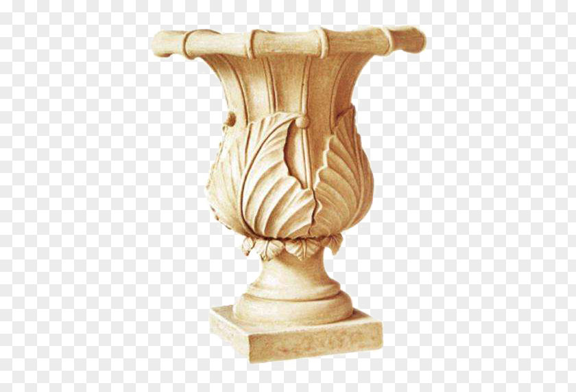 Exquisite Stone Carving Sculpture Vase Rock PNG