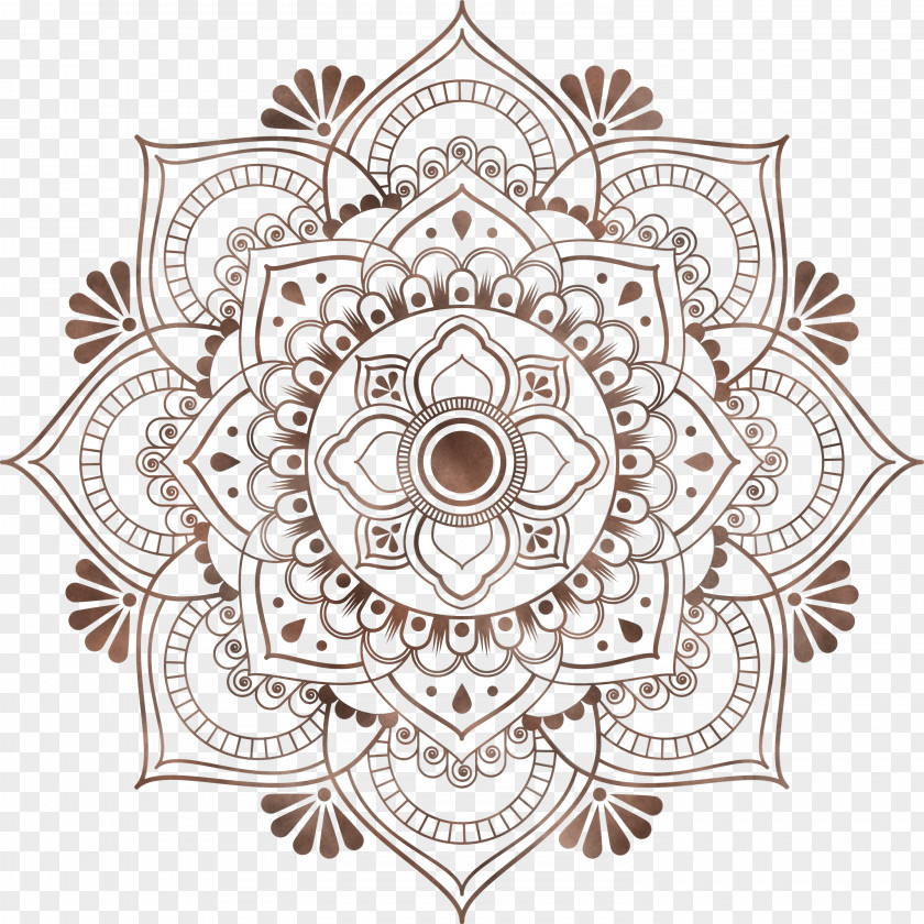 Mandala Flower Art PNG