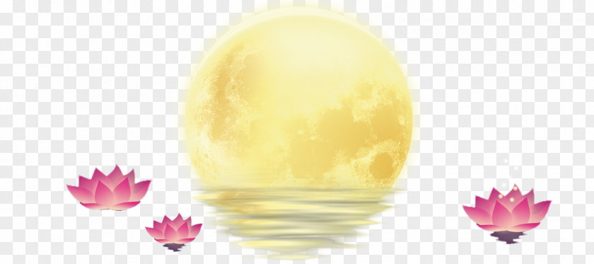 Mid-autumn Festival Petal Yellow Desktop Wallpaper Computer PNG