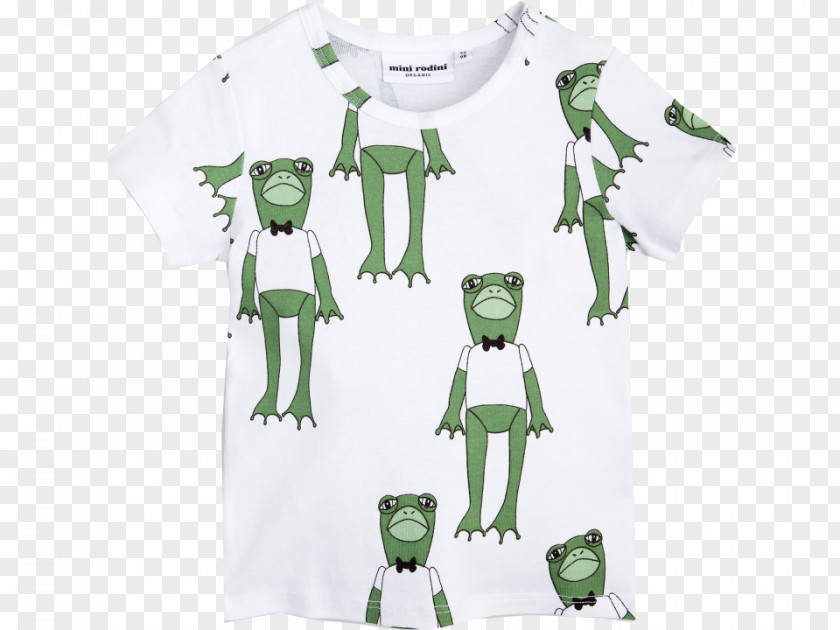 T-shirt Mini Rodini Long Sleeve Frog Tee In Cerise MINI RODINI Green Organic Cotton Baby Bodysuit Clothing PNG
