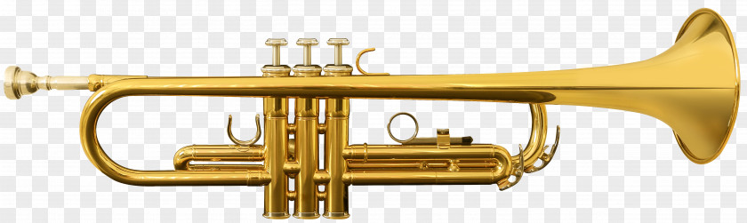 Trumpet And Saxophone Piccolo Musical Instruments Brass Cornet PNG