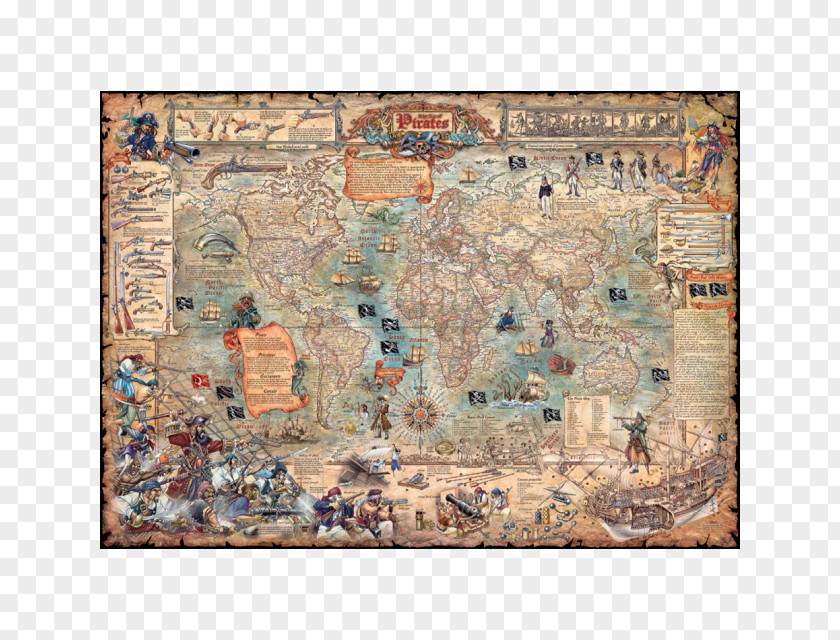 World Map Jigsaw Puzzles Puzzle Pirates Golden Age Of Piracy Championship PNG