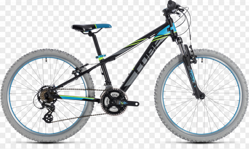 Bicycle Cube Kid 240 (2018) Bikes Green Mountain Bike PNG