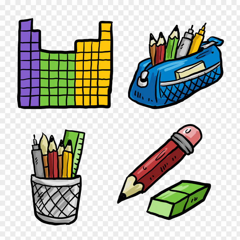 Hand Painted Pen Pencil Clip Art PNG