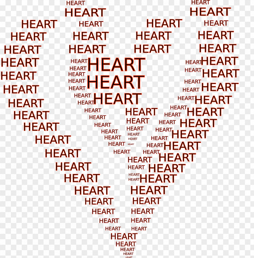 Word Heart ASCII Art PNG