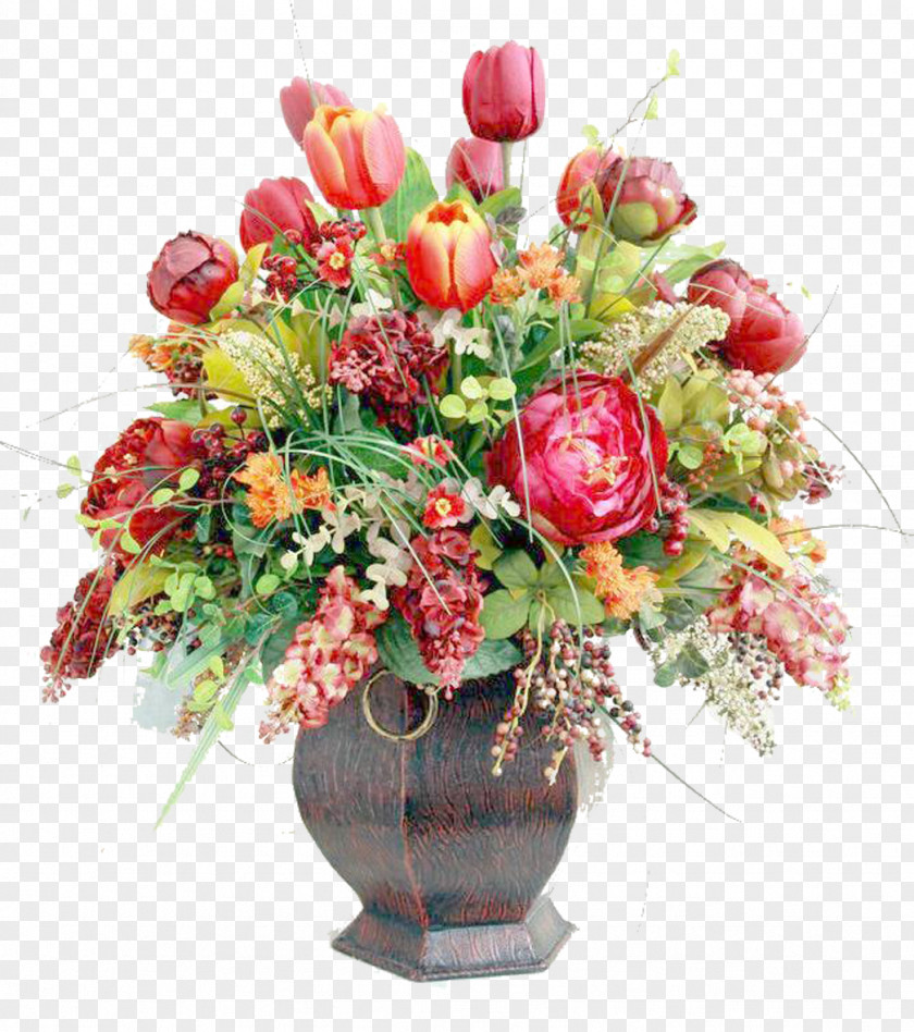 Continental Floral Garden Roses Design Flower Bouquet Floristry PNG