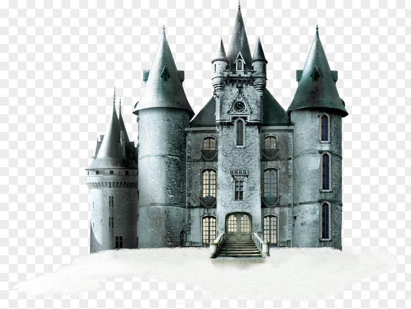 Halloween Blue Castle Highclere Clip Art PNG