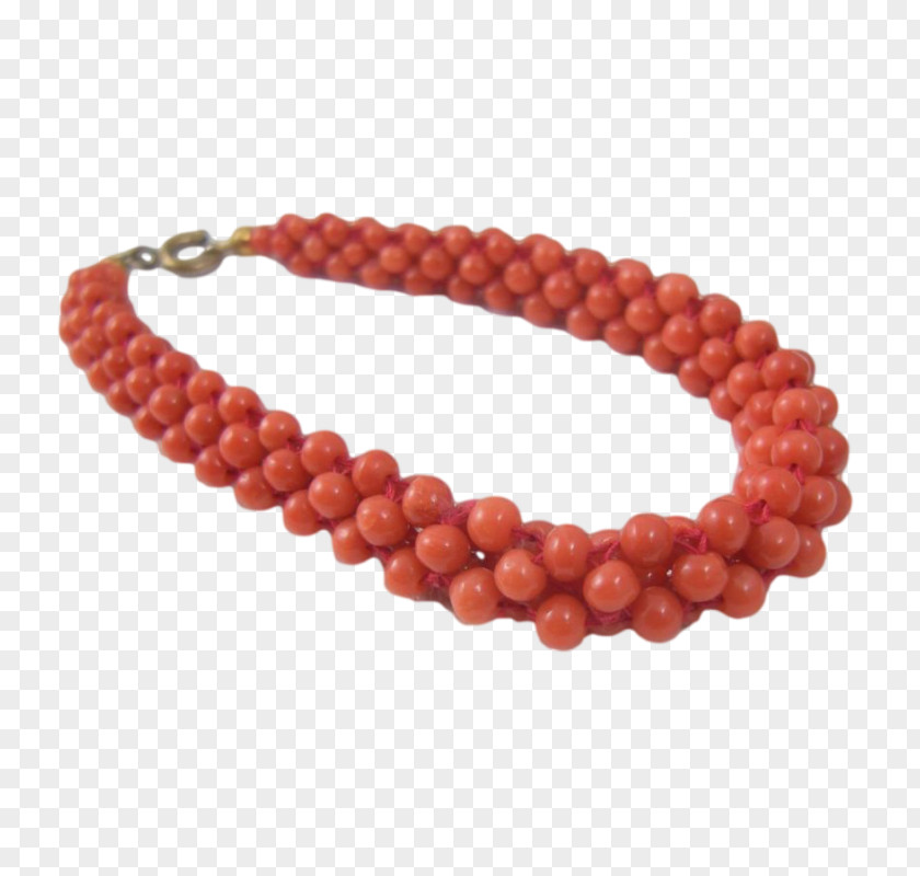 Jewellery Red Coral Bracelet Estate Jewelry Bead PNG