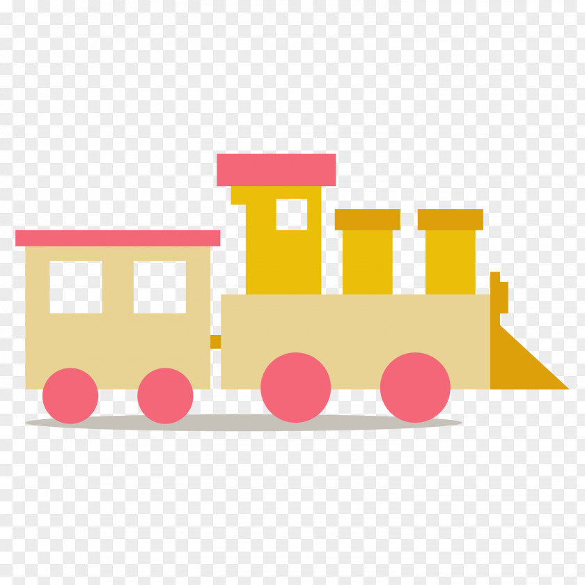 Cartoon Train Material Toy PNG