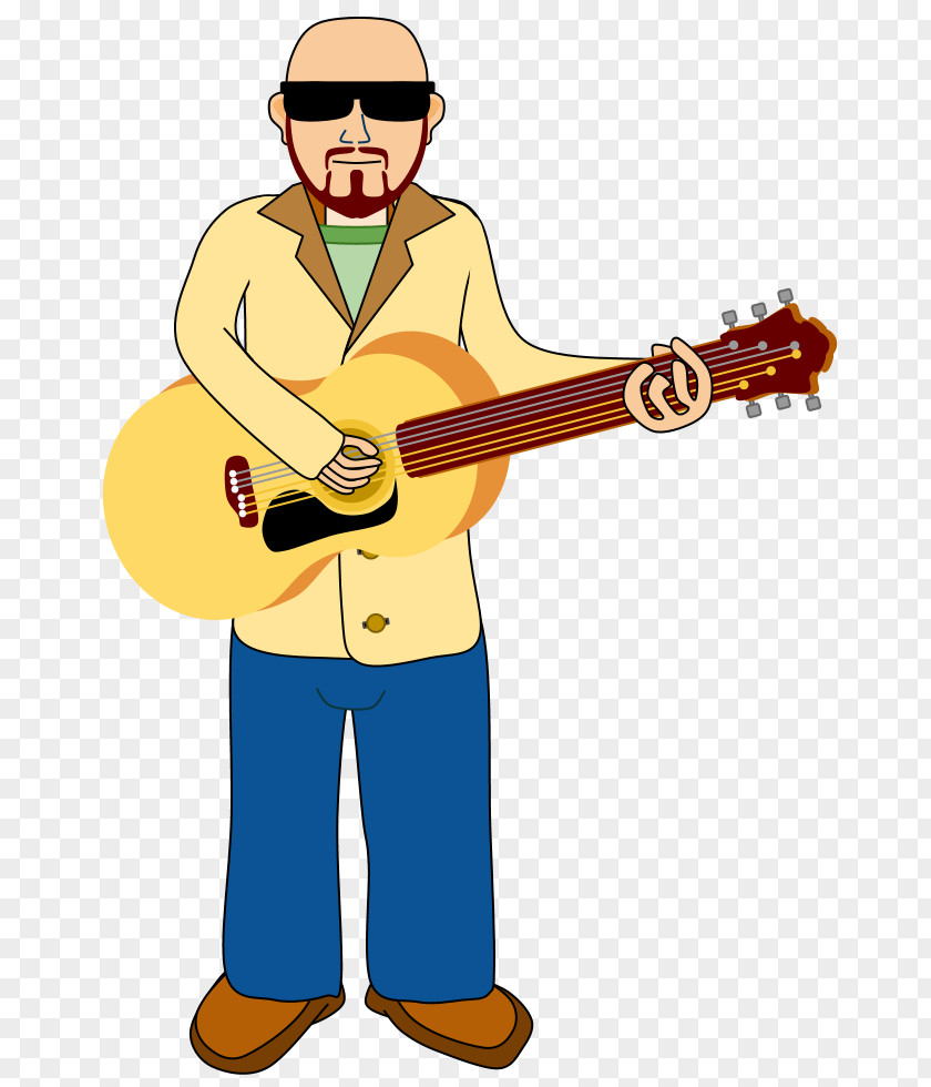 Guitar Player Cartoon Acoustic Guitarist Clip Art PNG