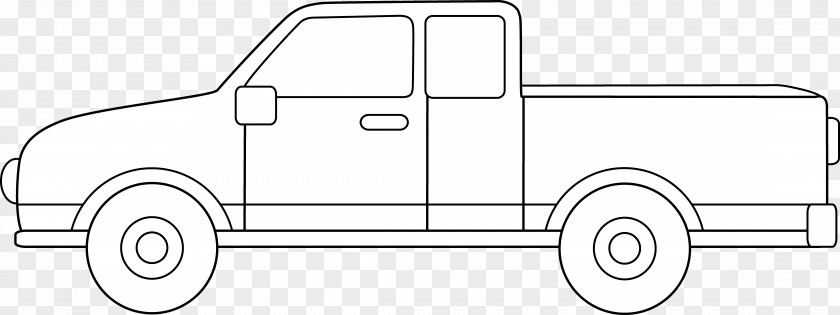 Lorry Car Pickup Truck Line Art Drawing Suzuki Equator PNG
